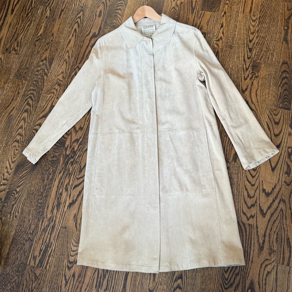 Vintage Hilary Radley suede coat